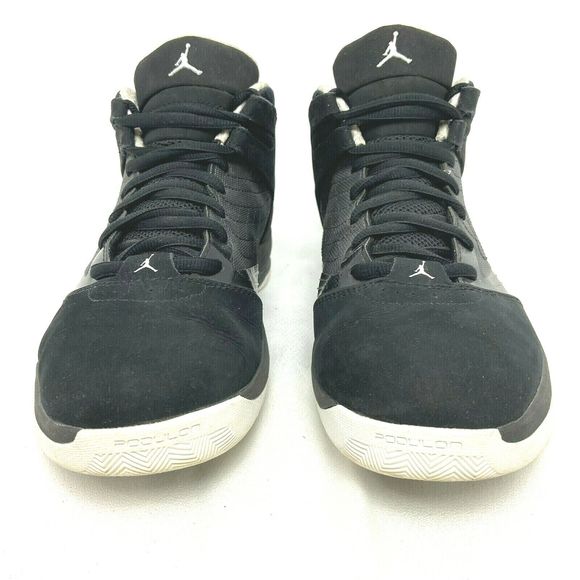 Nike Mens Air Jordan Size 9.5 New School Bred 2011 Basketball Shoes Black White - Picture 4 of 12